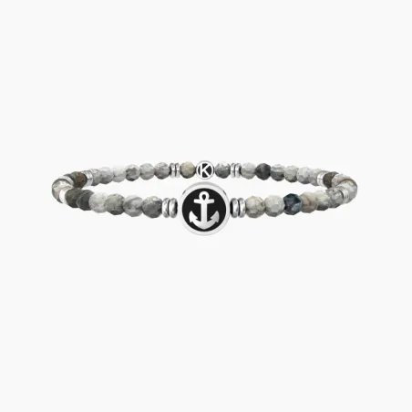 Bracciale Elastico con Pietre e Ancora Uomo Kidult - category_name - XDMG De Marchi Gianotti