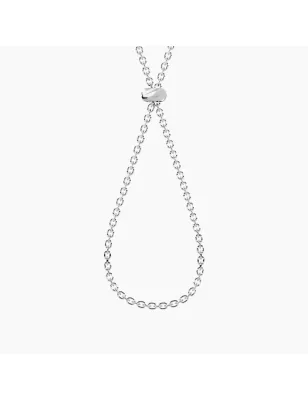 Collana Intreccio in Acciaio con Catena Diamantata Donna Kidult - category_name - XDMG De Marchi Gianotti