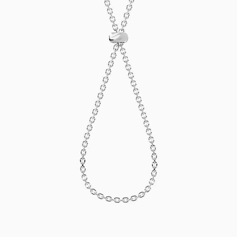 Collana Intreccio in Acciaio con Catena Diamantata Donna Kidult Collana Intreccio in Acciaio con Catena Diamantata Donna Kidult