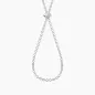 Collana Intreccio in Acciaio con Catena Diamantata Donna Kidult Collana Intreccio in Acciaio con Catena Diamantata Donna Kidult