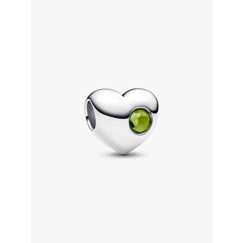 Charm Cuore con Pietra Verde Agosto Donna Pandora Charm Cuore con Pietra Verde Agosto Donna Pandora