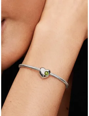 Charm Cuore con Pietra Verde Agosto Donna Pandora - category_name - XDMG De Marchi Gianotti
