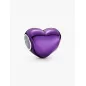 Charm Cuore Metallico Viola Donna Pandora Charm Cuore Metallico Viola Donna Pandora