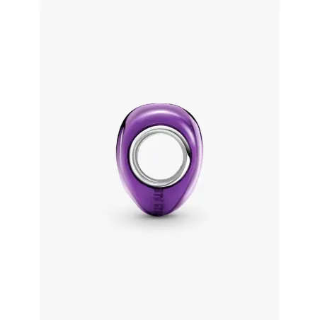 Charm Cuore Metallico Viola Donna Pandora