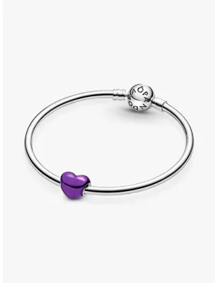 Charm Cuore Metallico Viola Donna Pandora - category_name - XDMG De Marchi Gianotti