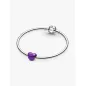 Charm Cuore Metallico Viola Donna Pandora Charm Cuore Metallico Viola Donna Pandora