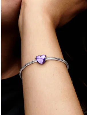 Charm Cuore Metallico Viola Donna Pandora - category_name - XDMG De Marchi Gianotti