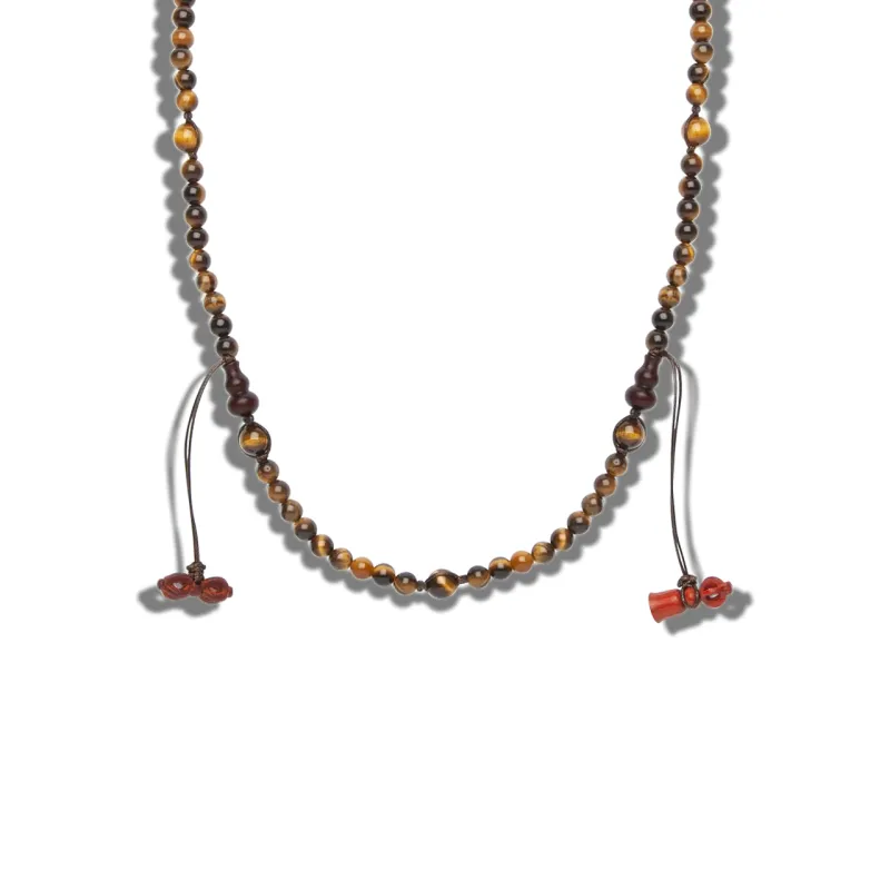 Collana Mudra Occhio Tigre Marrone NHS1600-214 Tamashii Collana Mudra Occhio Tigre Marrone NHS1600-214 Tamashii