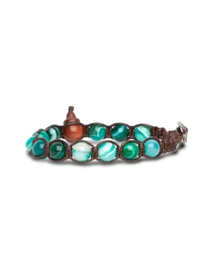 Bracciale Classico Agata Verde Persia Striata 8mm BHS900-161 Tamashii - category_name - XDMG De Marchi Gianotti