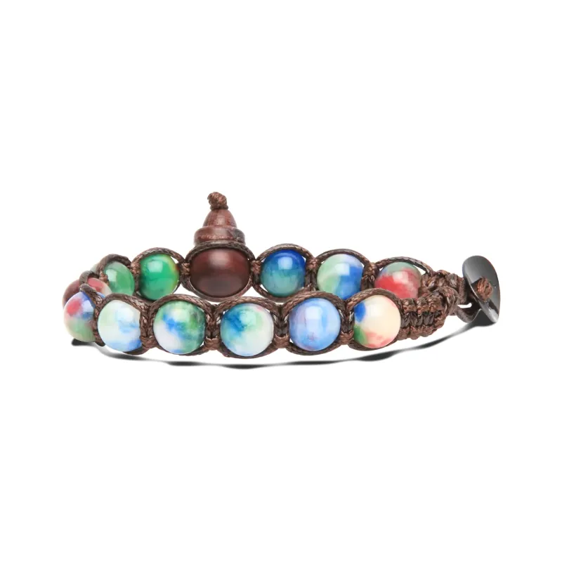Bracciale Classico Giada Spring Storm 8mm BHS900-324 Tamashii Bracciale Classico Giada Spring Storm 8mm BHS900-324 Tamashii