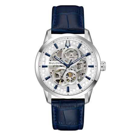 Orologio Sutton Skeleton Automatic Silver 96A330 Uomo Bulova - category_name - XDMG De Marchi Gianotti