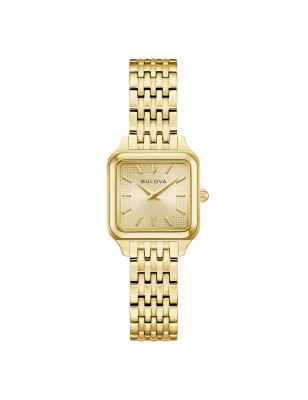Orologio Sutton Square Gold Plated Guilloché 97L191 Donna Bulova - category_name - XDMG De Marchi Gianotti