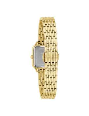 Orologio Sutton Square Gold Plated Guilloché 97L191 Donna Bulova