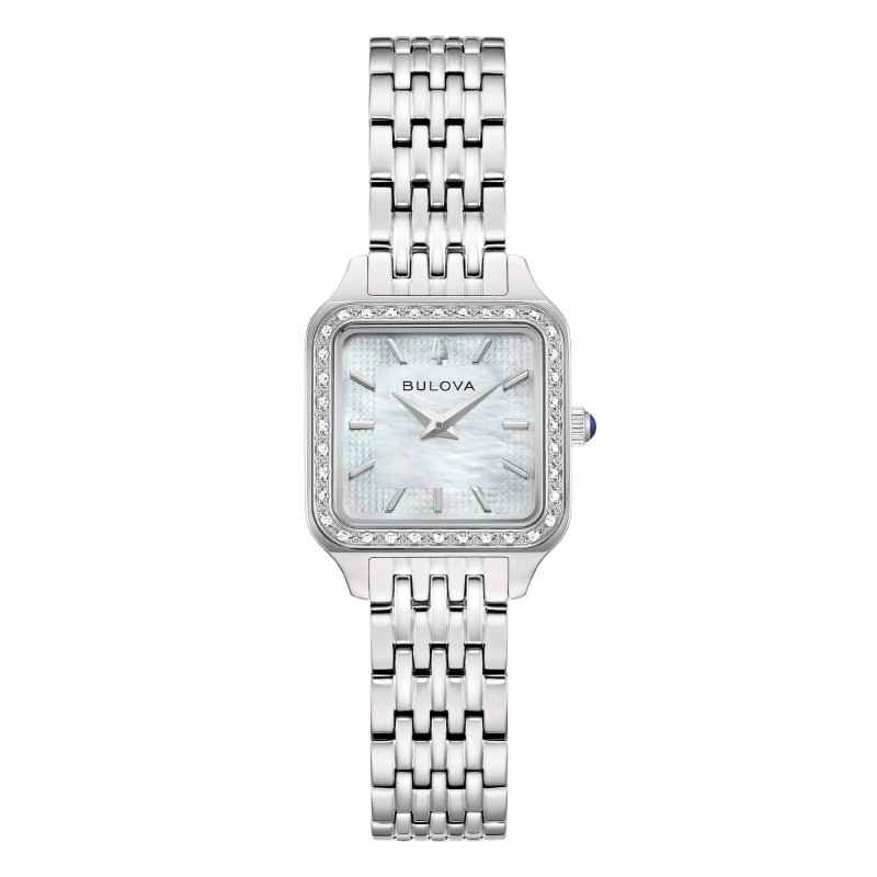 Orologio Sutton Square Diamanti Madreperla 96R256 Donna Bulova Orologio Sutton Square Diamanti Madreperla 96R256 Donna Bulova