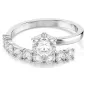 Anello Aperto Matrix Bianco mis.60 Donna Swarovski