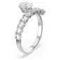 Anello Aperto Matrix Bianco mis.60 Donna Swarovski