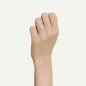 Anello Aperto Matrix Bianco mis.60 Donna Swarovski