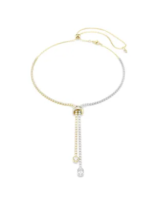 Collana a Y Hyperbola, Nodo, Bianco, Mix di Finiture Donna Swarovski - category_name - XDMG De Marchi Gianotti