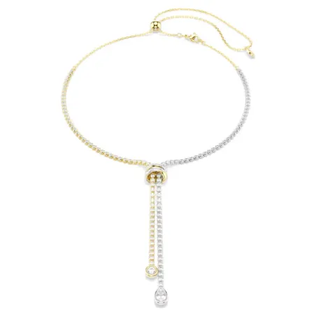 Collana a Y Hyperbola, Nodo, Bianco, Mix di Finiture Donna Swarovski - category_name - XDMG De Marchi Gianotti