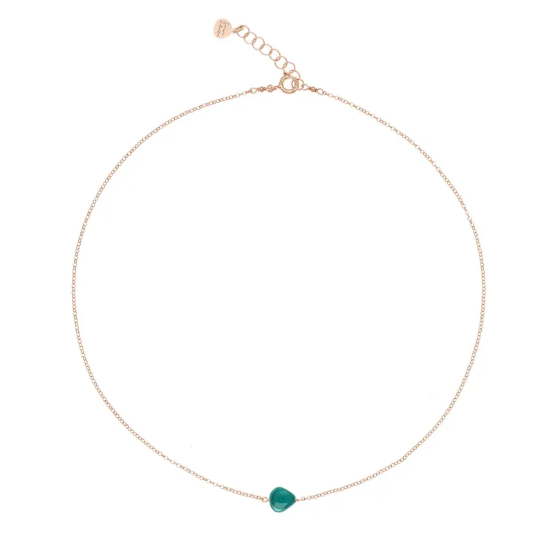 Girocollo Semino d'Amore Tourmaline Verde Donna Rossoprezioso Girocollo Semino d'Amore Tourmaline Verde Donna Rossoprezioso