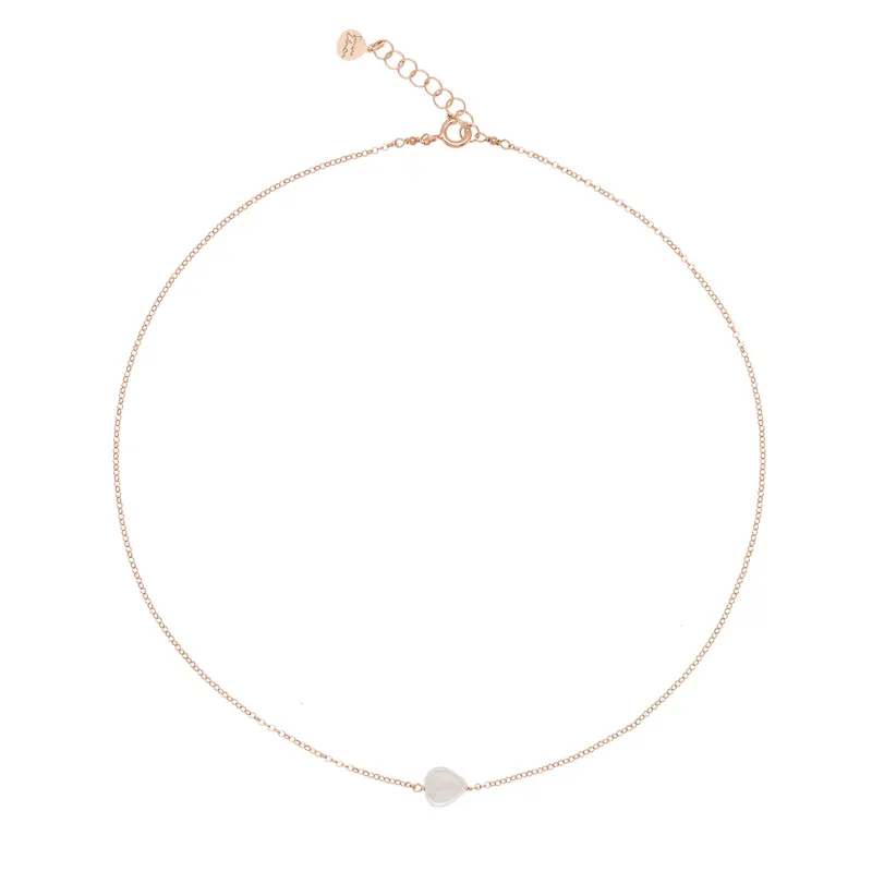 Collana Girocollo Cotton White Donna Rossoprezioso Semino D'Amore Collana Girocollo Cotton White Donna Rossoprezioso Semino D'Amore
