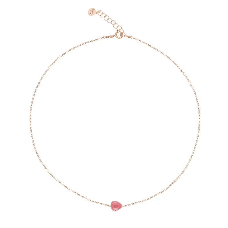 Girocollo Rosa Aurora Donna Rossoprezioso Semino D'Amore Girocollo Rosa Aurora Donna Rossoprezioso Semino D'Amore