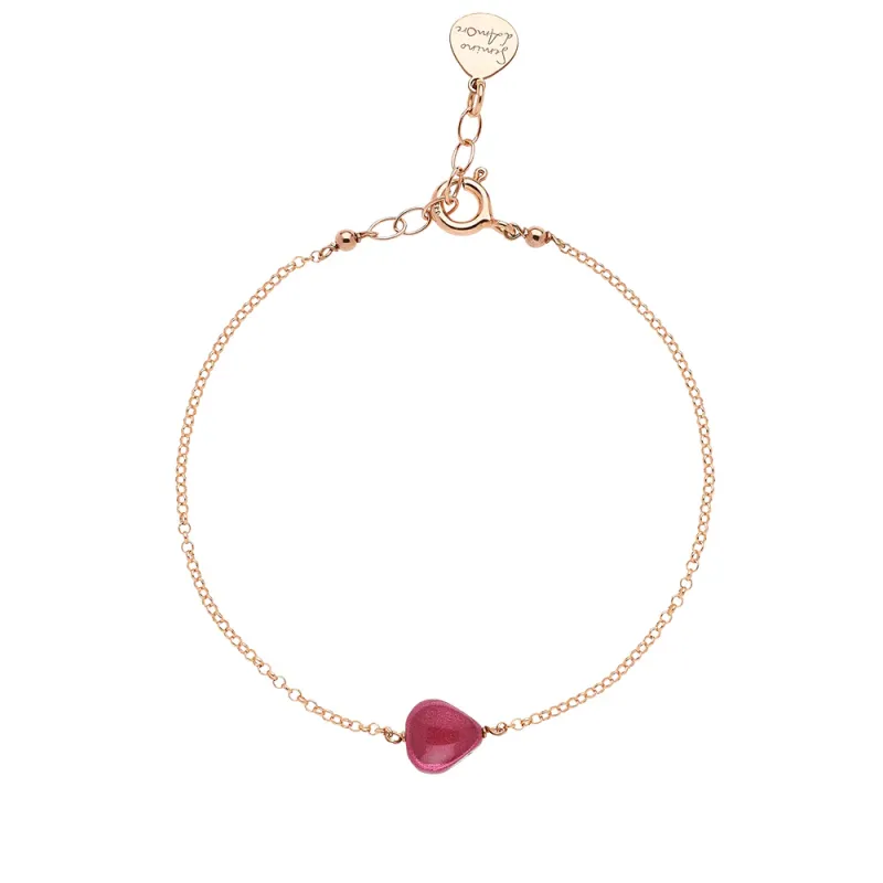 Bracciale Semino Blossom Argento Rosé Tourmaline Rosa Donna Rossoprezioso Bracciale Semino Blossom Argento Rosé Tourmaline Rosa Donna Rossoprezioso
