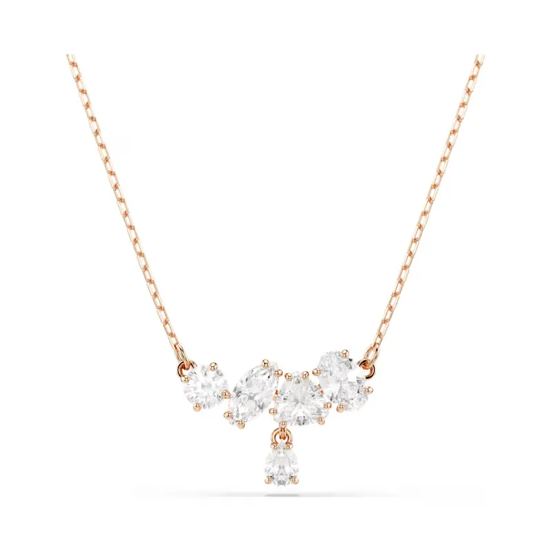 Collana Mesmera, Bianca, Finitura Oro Rosa 18K Donna Swarovski Collana Mesmera, Bianca, Finitura Oro Rosa 18K Donna Swarovski