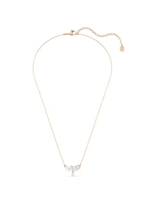 Collana Mesmera, Bianca, Finitura Oro Rosa 18K Donna Swarovski