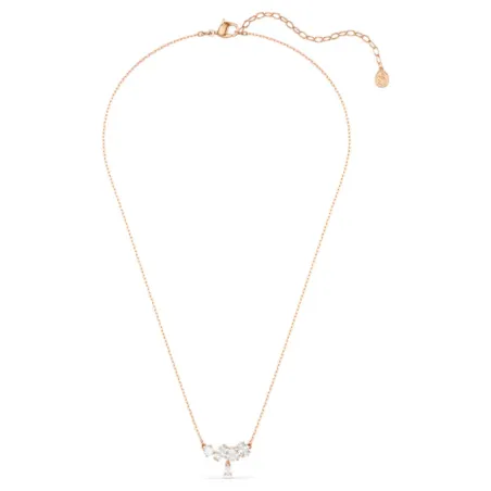 Collana Mesmera, Bianca, Finitura Oro Rosa 18K Donna Swarovski