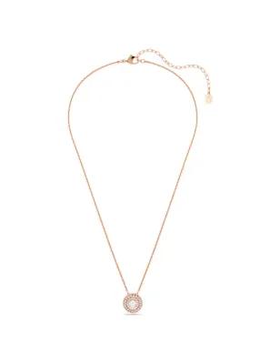 Collana Sublima, Round, Finitura Oro Rosa 18K Donna Swarovski