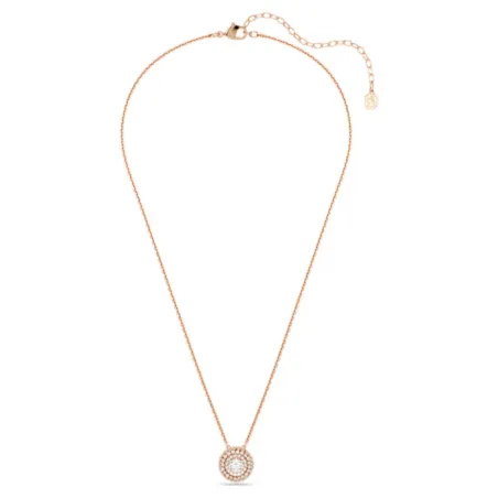 Collana Sublima, Round, Finitura Oro Rosa 18K Donna Swarovski