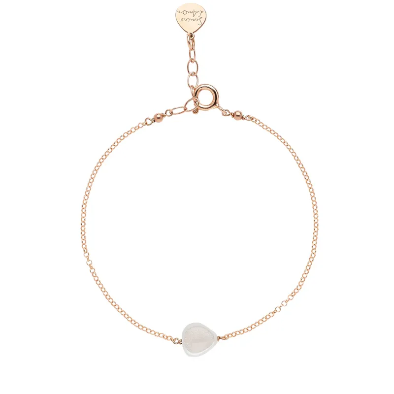 Bracciale Semino Blossom argento Rosé Cotton White Donna Rossoprezioso Semino D'Amore Bracciale Semino Blossom argento Rosé Cotton White Donna Rossoprezioso Semino D'Amore