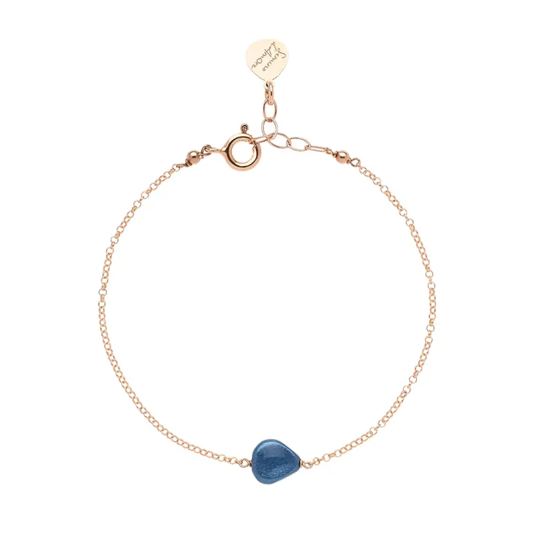 Bracciale Semino Blossom Argeto Rosé Blue London Donna Rossoprezioso Semino D'Amore Bracciale Semino Blossom Argeto Rosé Blue London Donna Rossoprezioso Semino D'Amore