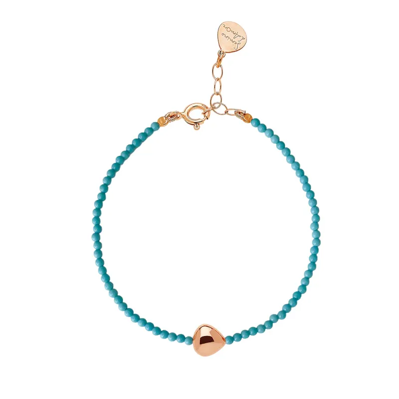 Bracciale Semino d'Amore Elements Turchese Donna Rossoprezioso
