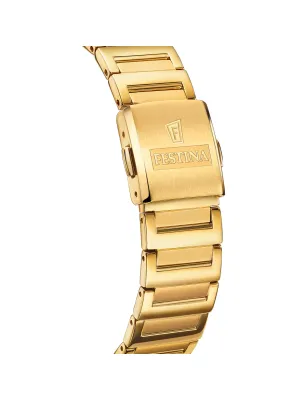 Orologio On The Square Gold Plated F20680/1 Donna Festina - category_name - XDMG De Marchi Gianotti