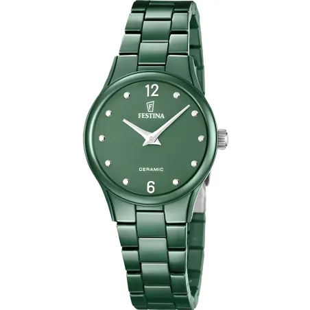 Orologio Ceramic Green Dial F20751/6 Donna Festina - category_name - XDMG De Marchi Gianotti