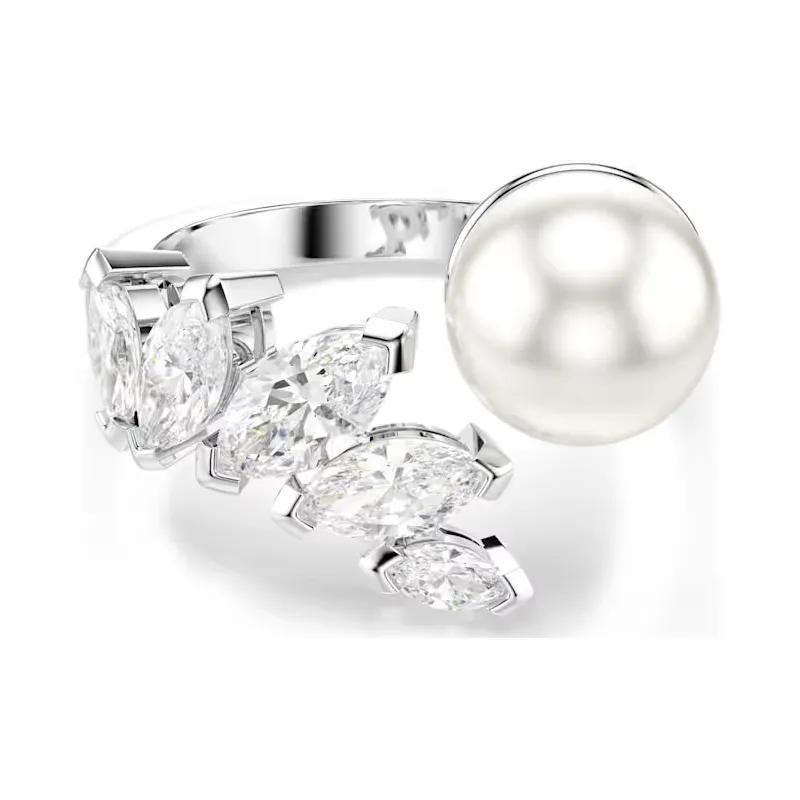 Anello Aperto Mesmera, Crystal Pearl, mis.58 Donna Swarovski Anello Aperto Mesmera, Crystal Pearl, mis.58 Donna Swarovski