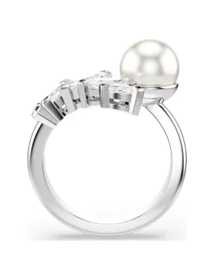 Anello Aperto Mesmera, Crystal Pearl, mis.58 Donna Swarovski