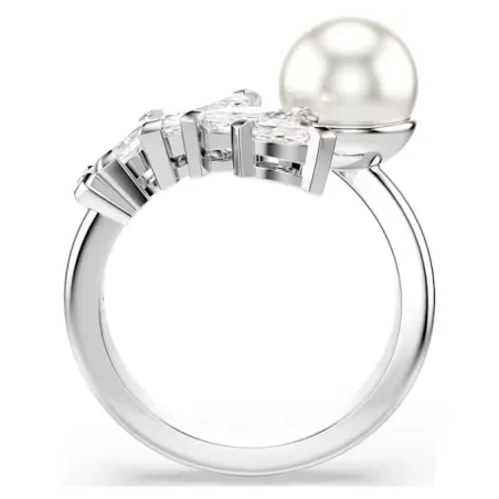 Anello Aperto Mesmera, Crystal Pearl, mis.58 Donna Swarovski
