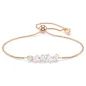 Bracciale Mesmera, Bianco, Finitura Oro Rosa 18K Donna Swarovski Bracciale Mesmera, Bianco, Finitura Oro Rosa 18K Donna Swarovski