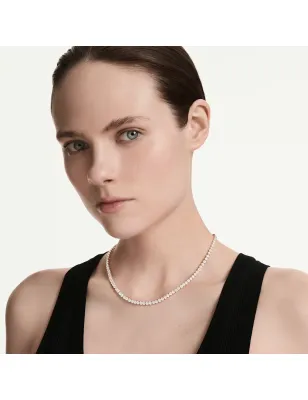 Collana Tennis Matrix, Bianca, Finitura Oro Rosa 18K Donna Swarovski - category_name - XDMG De Marchi Gianotti