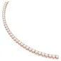 Collana Tennis Matrix, Bianca, Finitura Oro Rosa 18K Donna Swarovski Collana Tennis Matrix, Bianca, Finitura Oro Rosa 18K Donna Swarovski