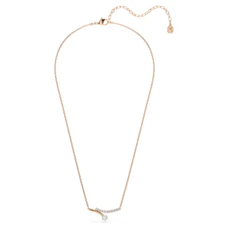 Collana Matrix, Taglio Round, Finitura Oro Rosa 18K Donna Swarovski