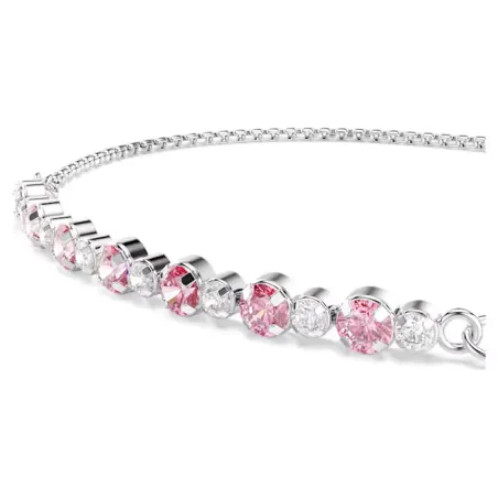 Bracciale Matrix, Rosa, Placcato Rodio Donna Swarovski