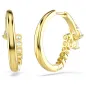 Orecchini a Cerchio Mesmera, Bianchi, Finitura Oro 18K Donna Swarovski Orecchini a Cerchio Mesmera, Bianchi, Finitura Oro 18K Donna Swarovski