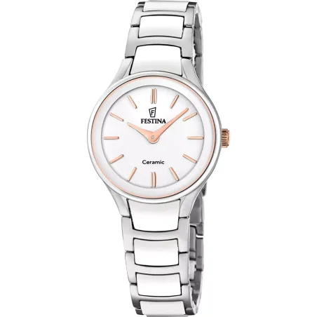 Orologio Ceramic White Rose Gold Bezel F20752/1 Donna Festina - category_name - XDMG De Marchi Gianotti