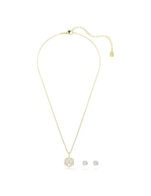 Set Magic, Fiocco di Neve, Finitura Oro 18K Donna Swarovski
