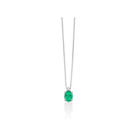 Collana Gemme Preziose Smeraldo Verde Diamanti CLD4548 Donna Miluna - category_name - XDMG De Marchi Gianotti