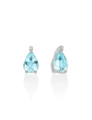 Orecchini Acquamarina Goccia Diamanti ERD3342 Donna Miluna - category_name - XDMG De Marchi Gianotti
